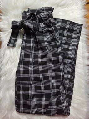 Popular 21 Black & White Plaid Pull-On Pants
